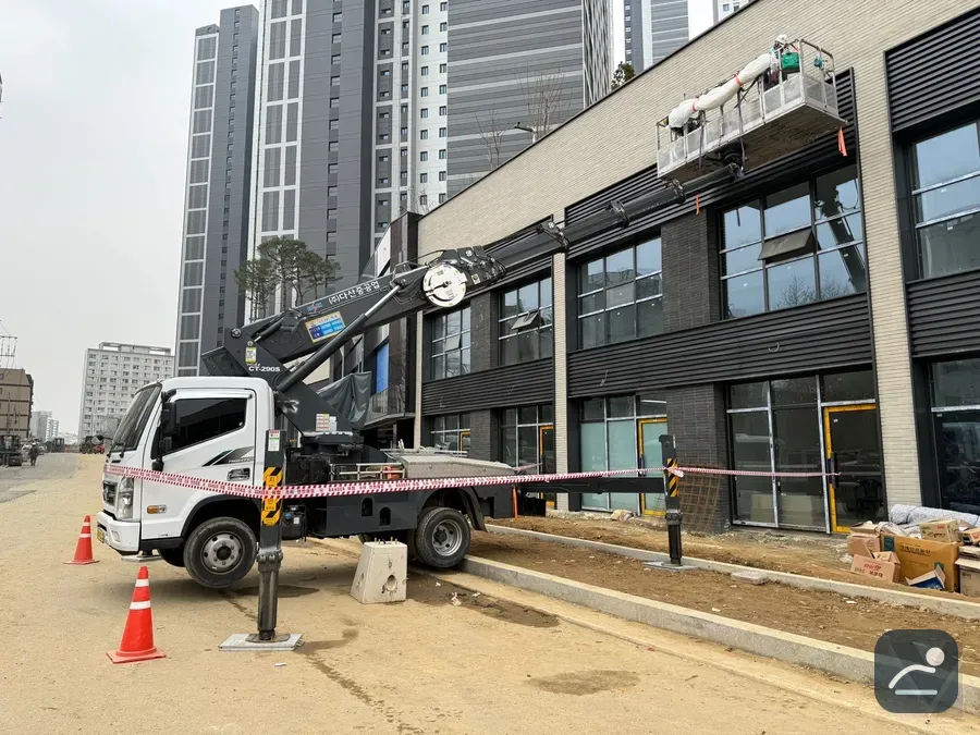 부산 스카이차 설비·전기 작업 현장